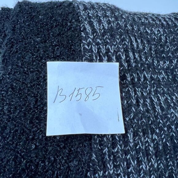 JJ Basics Women Size L Black Lagenlook Cardigan Sweater Long Sleeve Open Front - Picture 13 of 13